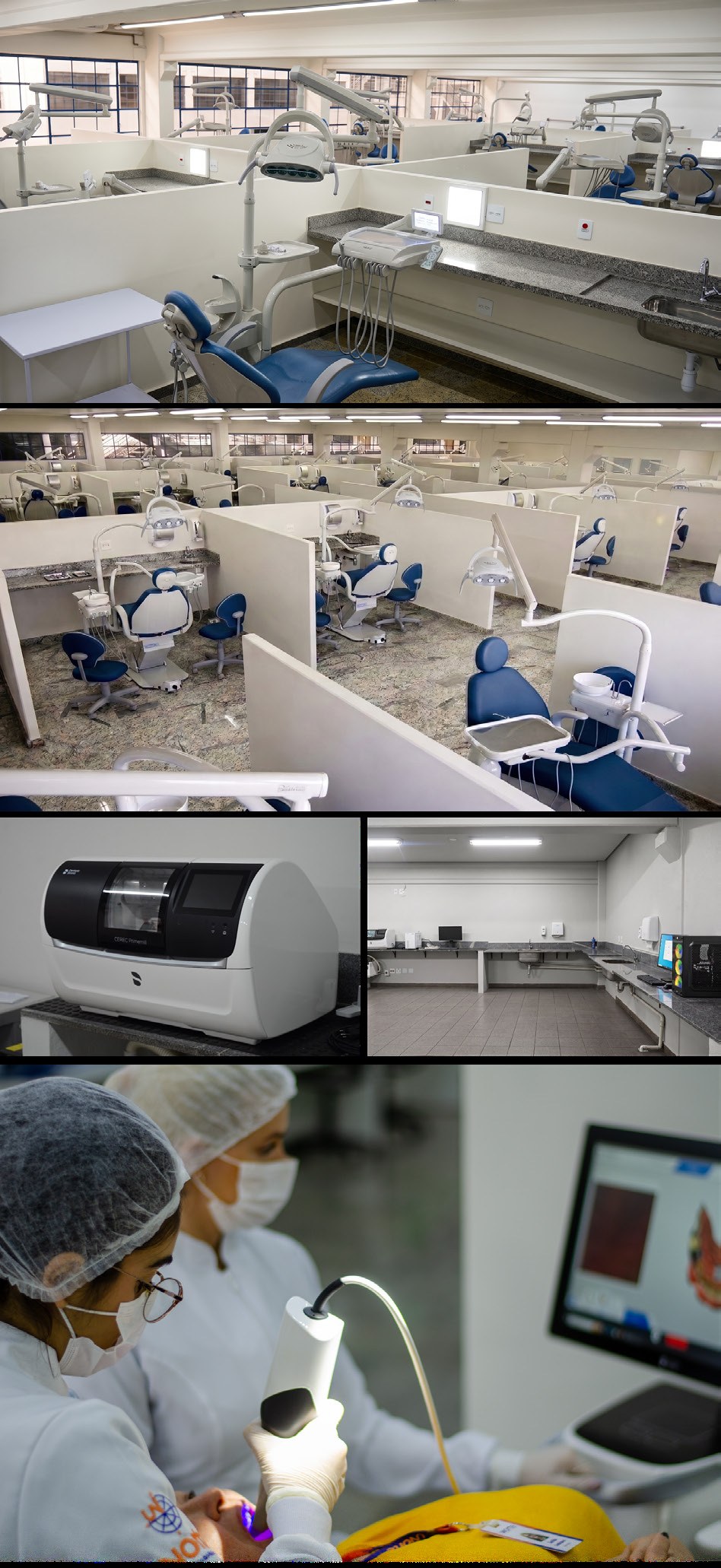 Instalaciones clínicas de odontología de UNORTE en Brasil